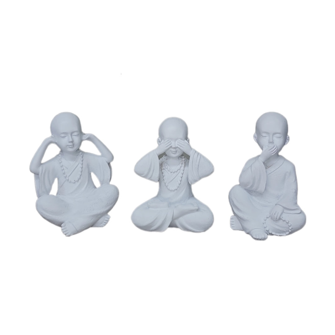 Hear No, See No, Speak No Baby Monk - Set Of 3