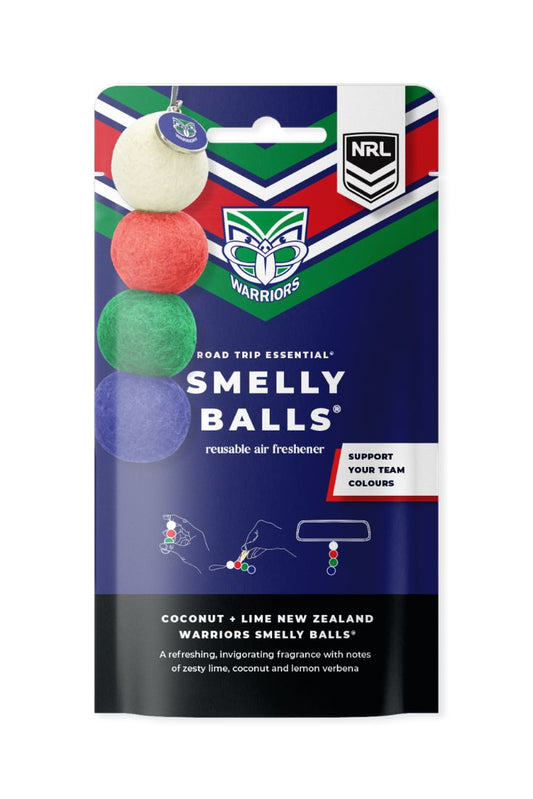 NRL Warriors Smelly Balls - coconut lime scented