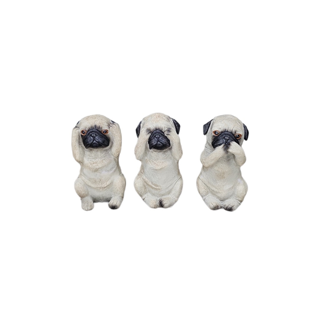 Hear No, Speak No, See No Ornament - Set of 3