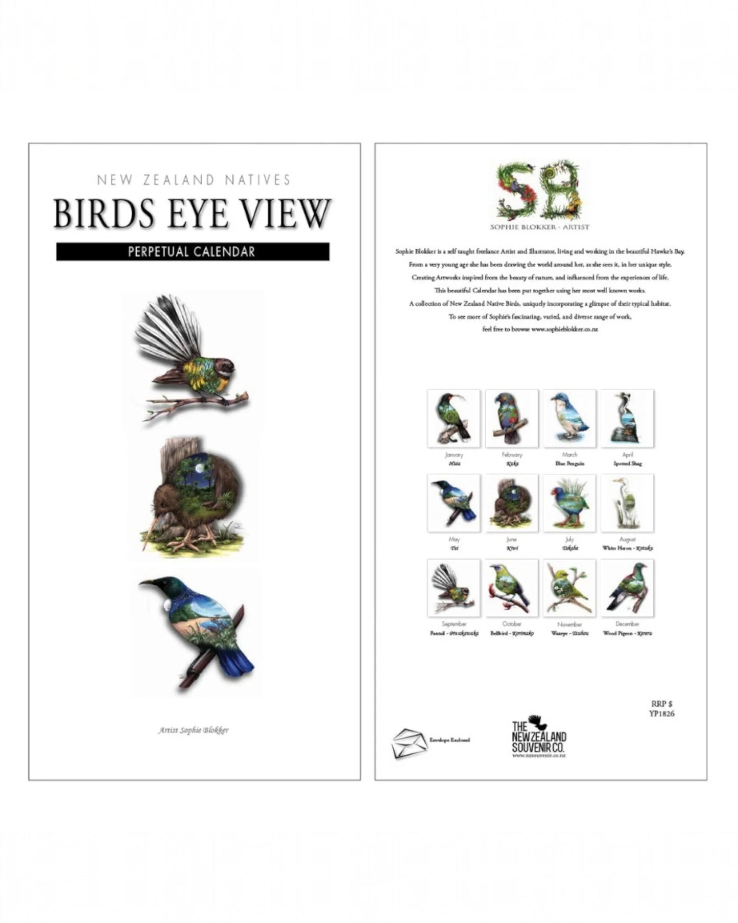 Birds Eye View Perpetual Birthday and Anniversary Calendar