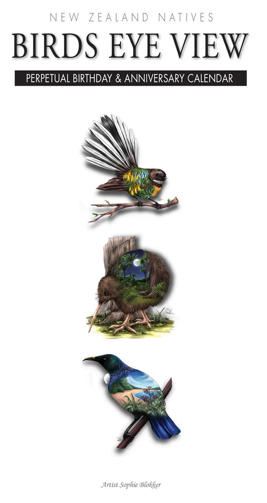 Birds Eye View Perpetual Birthday and Anniversary Calendar