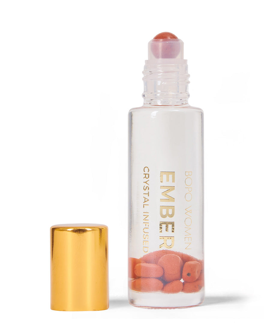 Crystal infused perfume roller - Ember 15ml