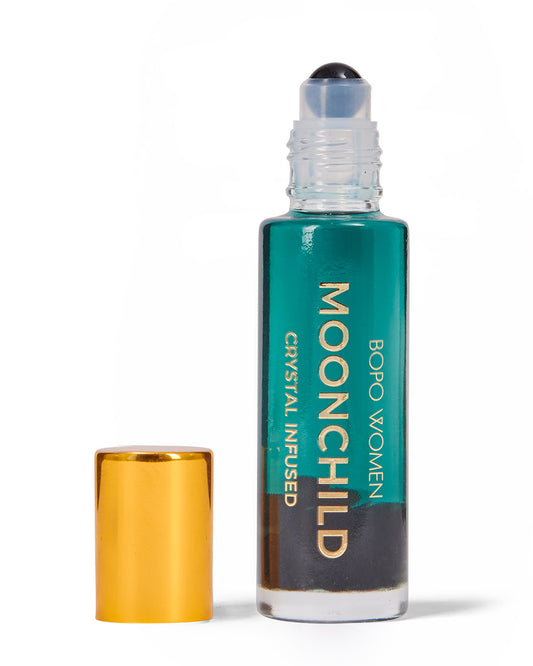 Crystal infused perfume roller - Moonchild 15ml
